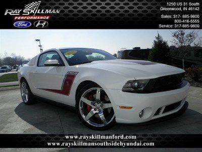 2012 ford mustang roush stage 3 rwd v8 white coupe supercharged 12