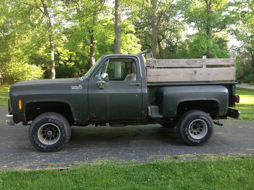 1979 chevy k-10 4x4 v8 400 cu in automatic short bed pickup truck