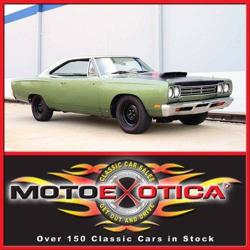 1969 plymouth road runner, 440 6 pack, clean resto, automatic, dana 60 rear end