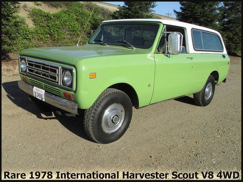 ++nice rare classic collectible 1978 international scout ii traveler 4wd! ++
