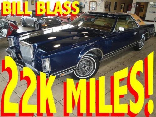 Very rare 1977 lincoln bill blass 2dr leather moonroof only 22k miles! 78 79