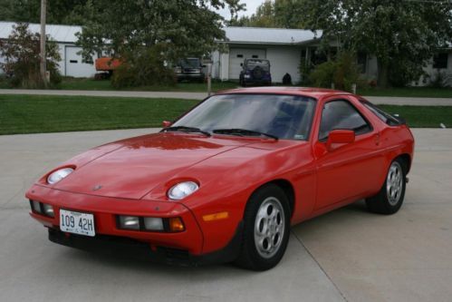 1982 porsche 928s guards red with brown interior meticulously maintained