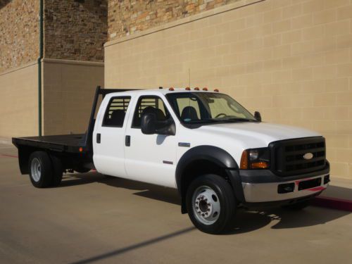 2007 f-450 flat bed crew cab texas own one ,owner fully service 121k
