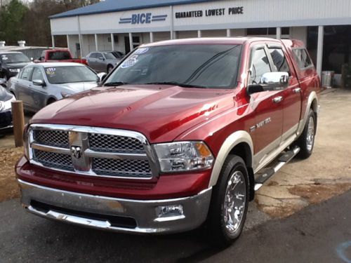 Red dodge ram lariame leather navigation one owner clean crew truck financing ac