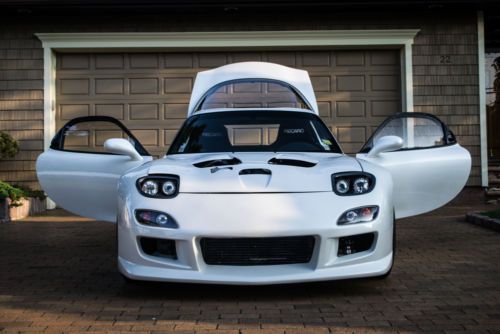 Procharged ls swapped mazda rx7 racecar/street car white