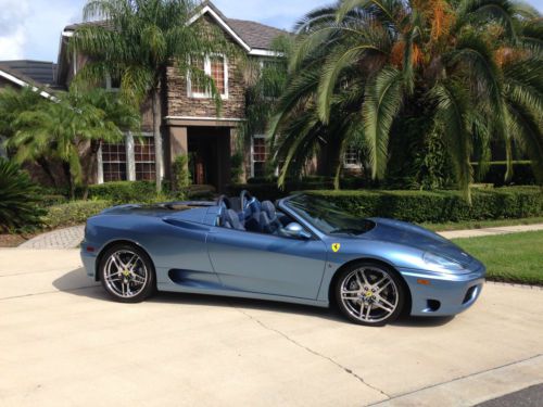 2001 ferrari 360 spyder only 10,000 miles rare 6 speed all books and records