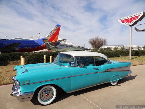 1957 chevrolet belair sport coupe classic / v8 &amp; options / show &amp; drive / video