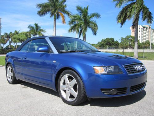 Florida super low 52k a4 1.8l turbo cabriolet leather heated extra nice!