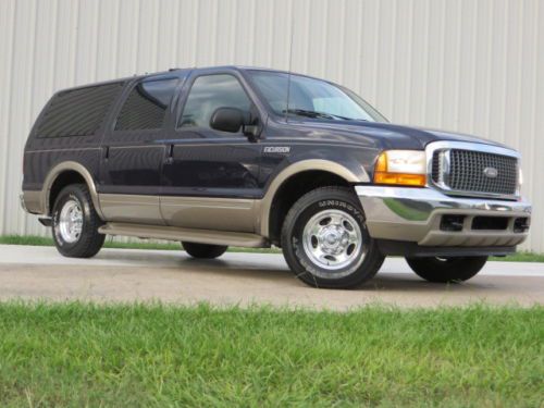 2000 excursion limited 7.3l powerstroke turbo diesel 1owner carfax 3rd-seat tx