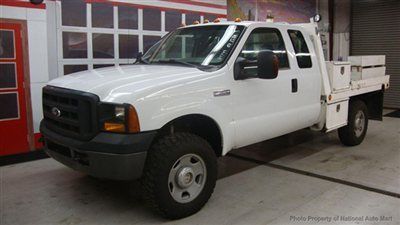 No reserve in az - 2007 ford f-350 xl super duty 4x4 9' flat bed corp off lease