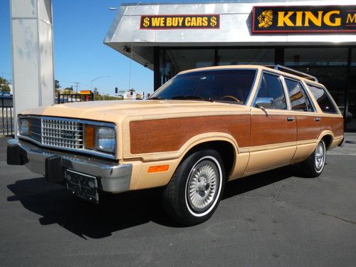 1 owner 79 ford fairmont squire woody station wagon 40k orig miles ltd fox body