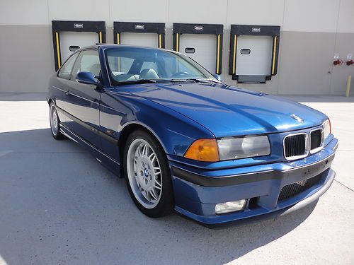 1995 bmw e36 m3 coupe- avus blue, all stock,  no wrecks, runs great! s50