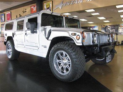 01 hummer h1 wagon silver new rims and tires 55k miles