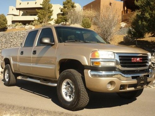 Arizona rust free truck! 04 gmc sierra 2500 diesel crew 4x4 allison trans!