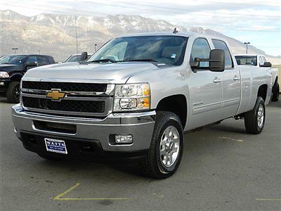 Chevy crew cab duramax diesel 4x4 ltz longbed low miles leather heated seats tow