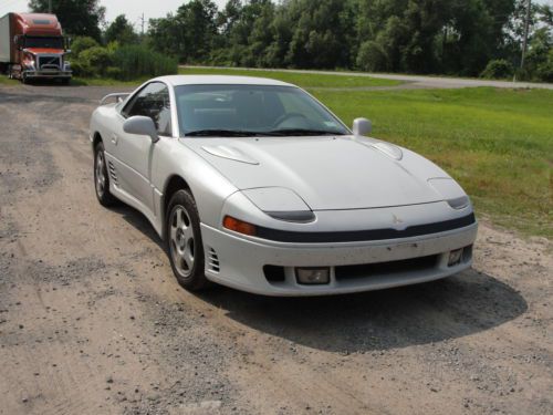 1995 95 mitsubishi 3000gt gt 5 speed manual 2 door coupe white 121k miles