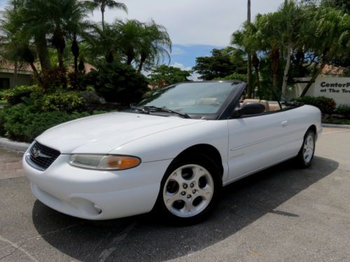 As nice as you will find 2000 sebring jxi convt-1 own-leather-no reserve from fl