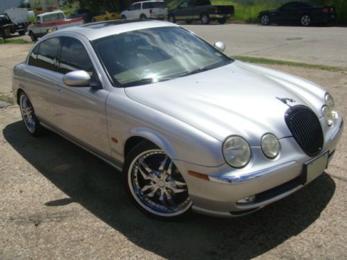 2003 jaguar s type luxury sedan all leather, moonroof, no reserve high bid wins