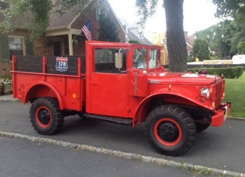 Vintage dodge m37 retired military truck. used as a fire truck from 1961-2012