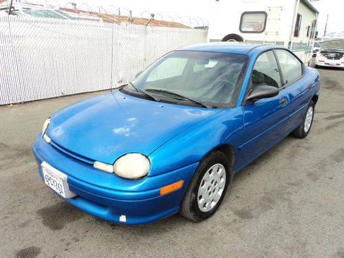 1999 plymouth neon, no reserve