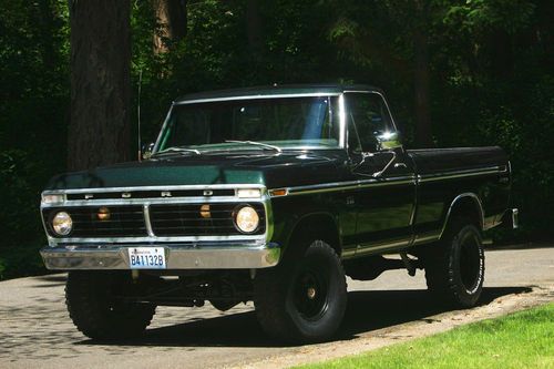 Lifted 1974 ford f100 highboy 4x4 short box in great condition 70k