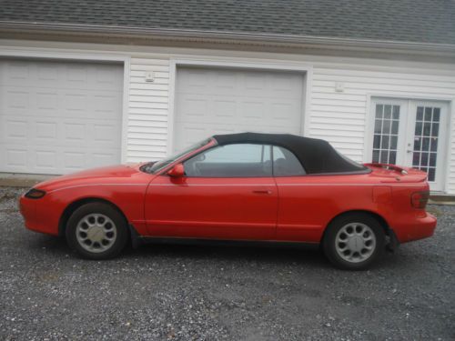 1991 toyota celica gt convertible, red, rare low mileage