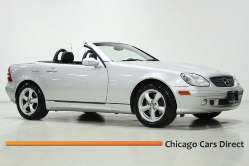 01 slk320 roadster 3.2l heated leather auto power hardtop rare interior clean
