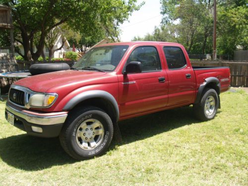 2004 toyota tacoma trd dual crew cab pickup 4-door 3.4l one owner