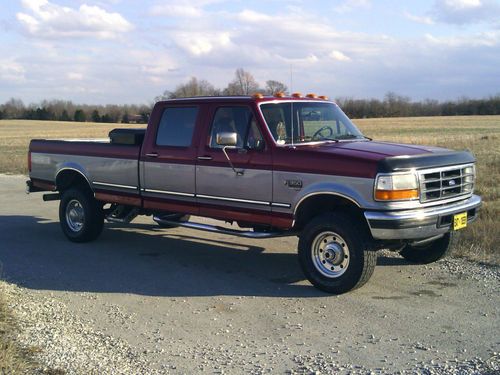 1997 ford f-350 crew cab 7.3 powerstroke 4wd long bed great condition!