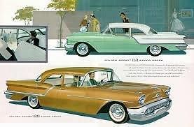 1957 oldsmobile 88---2door sedan---factory stick---needs restration