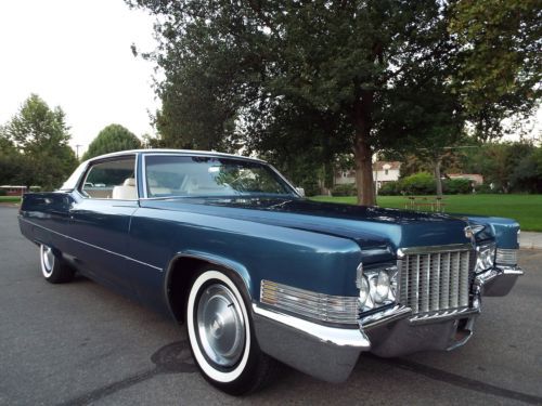 Beautiful one owner 1970 cadillac coupe deville new 472 cid v8 a/c p/b nice !!