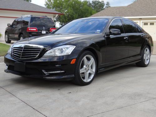2011 mercedes benz s550 with 19&#034; amg wheels,raer dvds,black inside and outside