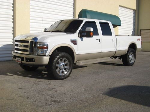 Ford f350 super duty diesel crew cab  leather truck long bed 08 king ranch 4x4