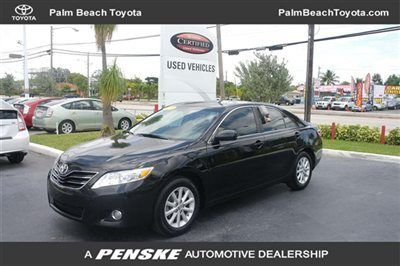 2010 toyota camry xle v6 1 owner leather wood fl