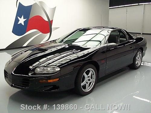 2000 chevy camaro ss z28 5.7l 6-spd leather t-tops 18k! texas direct auto
