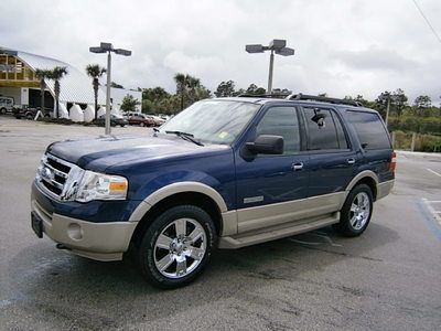 2007 ford expedition eddiebauer 5.4l v8 triton 4x4 leather dvd moonroof 3rd row