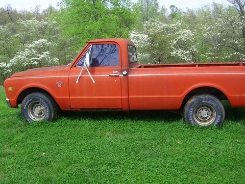 Red automatic 1968 chevrolet pickup