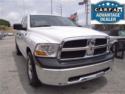 2012 ram1500 st quad cab 1-owner 15k miles leather florida carfax certified