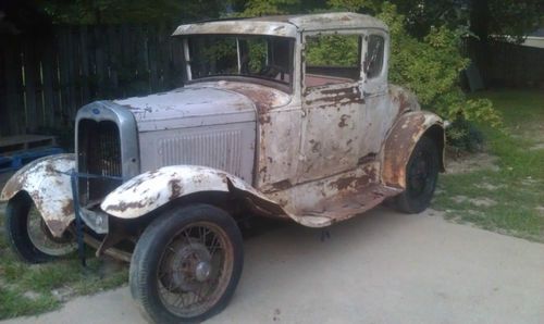 1931 ford model a coupe ratrod hotrod scta original barnfind