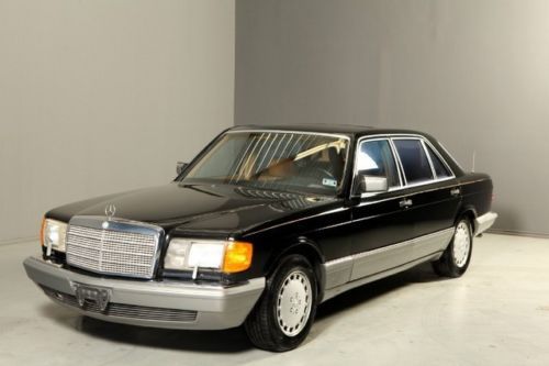 1986 mercedes benz 560sel sunroof leather front&amp;rear heated seats wood alloys !