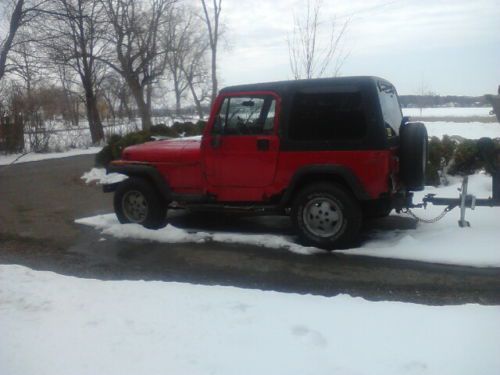 1994 jeep wrangler 4x4 195k project clear title drive home.