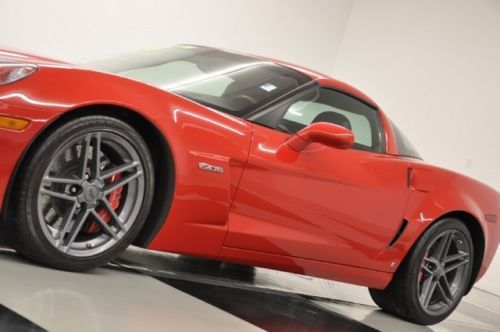 Z06 navigation heated leather head up 13k mi 2lz red 7.0l 505 hp 2009 2008 coupe