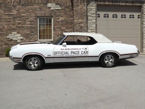 1970 oldsmobile cutlass convertible  -  indy pace car