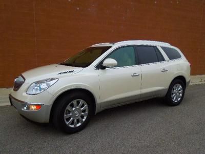 2012 buick enclave pearl, sunroofs, chrome wheels, memory seats, heated leather