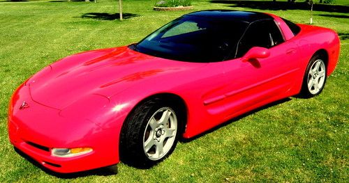 1998 flame red corvette