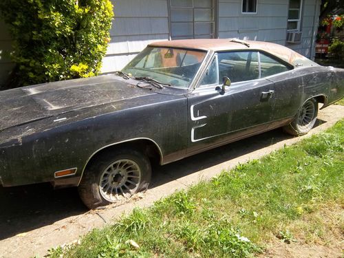 1970 dodge charger 500 project  buckets console solid foundation 318 auto