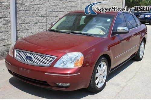 05 ford 500 limited heated leather seats automatic sedan cruise control red abs