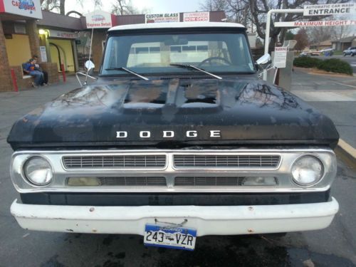 Old school 1971 dodge d200 truck pickup camper special w/ dump bed!! must see!!