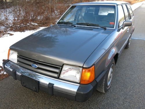1987 ford escort wagon one owner 49k original miles time capsule a/c no reserve!