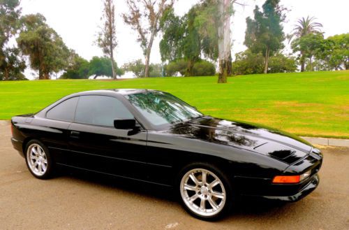 Stunning black v-12 bmw 1991 850i, low miles, no accidents, must see!